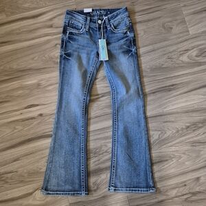 Grace Kids Denim Flare Jeans Western Rodeo New